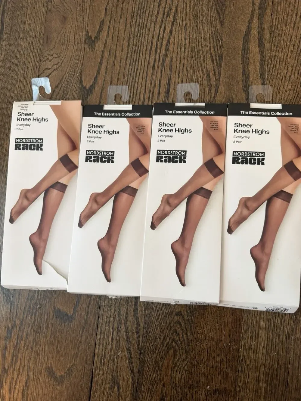 Nordstrom Rack Assorted Colors Sheer Knee Highs 8 Pairs NIB NEW